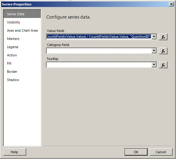 Set the series properties