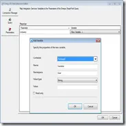 Use Integration Services Variables to handle Parameters