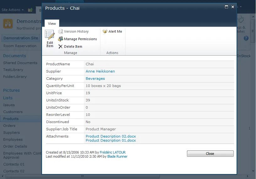 The PopUp mechanism within SharePoint 2010
