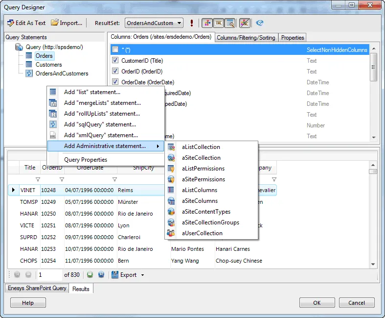 QueryConceptsAllStatements