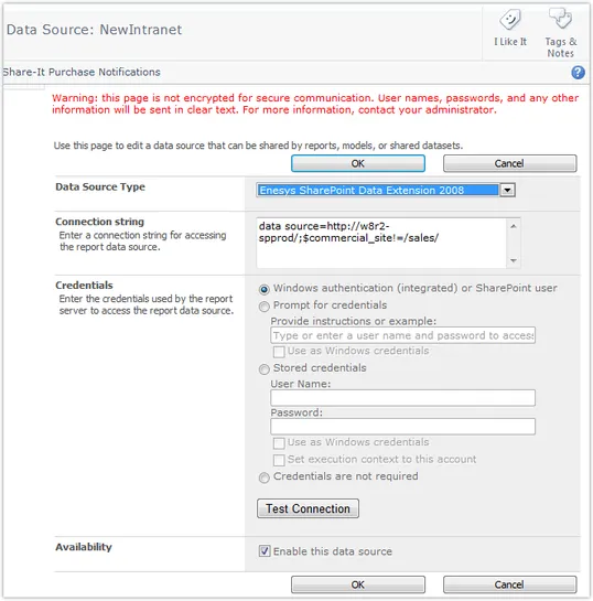 Extensive Support for Credentials