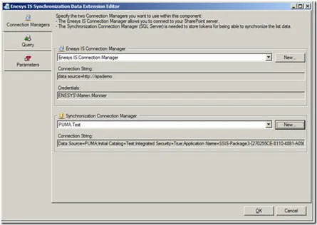 Using IS Data Extension for Synchronizing a list with a table