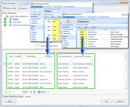 Quick Tour: Visual Query Designer