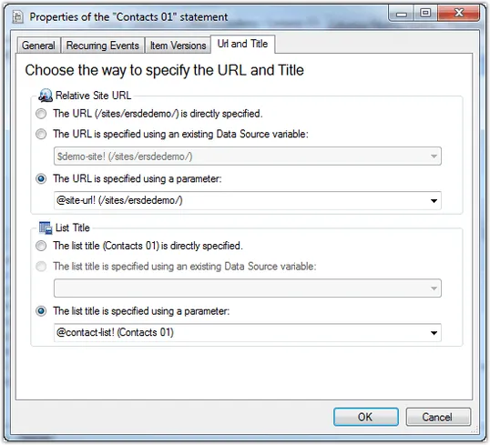 Support for Credentials and Report Parameters