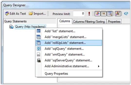 Quick Tour: Aggregate lists from an entire site collection
