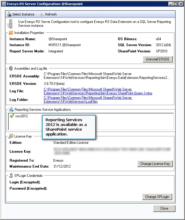 Enesys RS Server Configuration